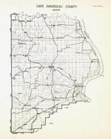 Cape Girardeau County, Randles, Sharpsboro, Allenville, Whitewater, Gravelhiss, Bufordville, Jackson, Missouri State Atlas 1940c